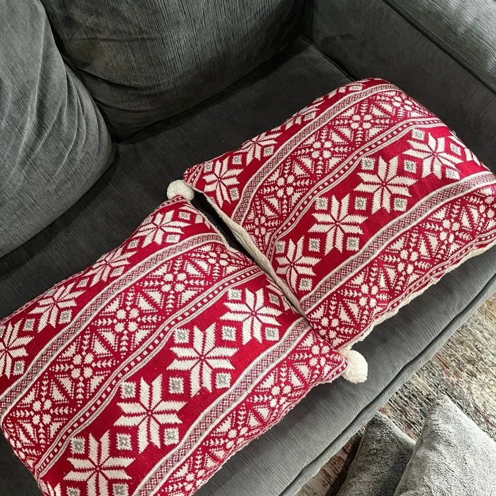Joann Festive Reversible Knit Pillows